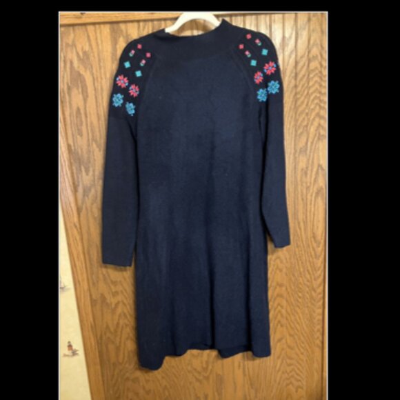 Talbots Plus Navy Sweater Dress Size X - Picture 2 of 5